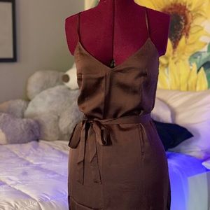 Abercrombie & Fitch Silk Slit Midi Dress!